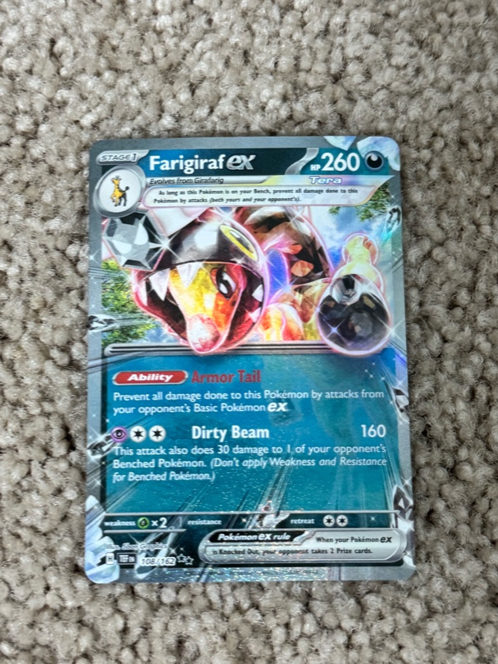 Farigiraf ex Pokémon Card